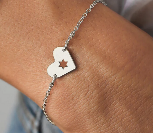 Bracelet chaine Shlomit Ofir "Israel at Heart"