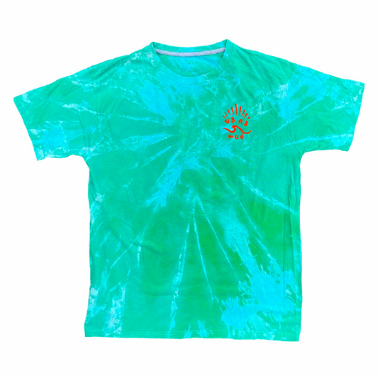 TEE SHIRT UBAB MAD TIE & DYE GREEN WAVE